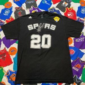 Adidas 2013 NBA Finals San Antonio Spurs Ginobili #20 Shirt Size Large